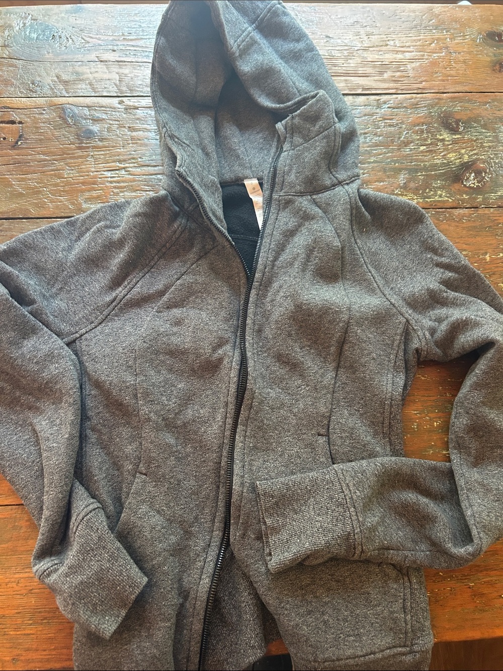 lululemon athletica Dark Gray Hooded Zip Utility Jacket